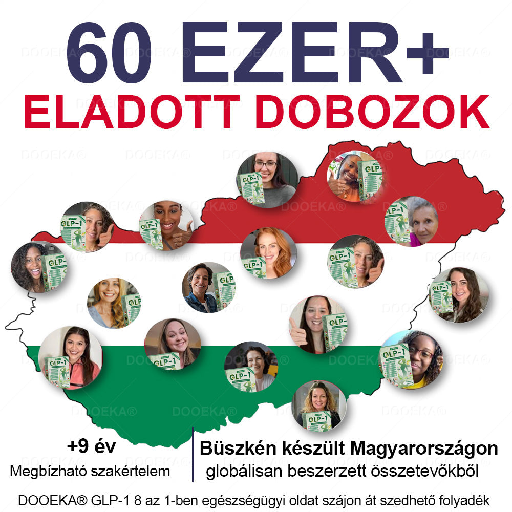 DOOEKA® GLP-1 8 az 1-ben Fit & Vital Szájon át szedhető oldat – Napi egyszer, 7 nap alatt látható változás / Elhízás, szív- és érrendszeri egészség, cukorbetegség, alvási apnoe, bélrendszer egészsége, ízületi problémák és még sok más esetén🔥🔥