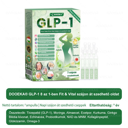 🌿DOOEKA® GLP-1 8 az 1-ben Fit & Vital Szájon át szedhető oldat – Napi egyszer, 7 nap alatt látható változás / Elhízás, szív- és érrendszeri egészség, cukorbetegség, alvási apnoe, bélrendszer egészsége, ízületi problémák és még sok más esetén✅