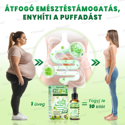 Klymoza® GLP-1 BioMetabolikus Cseppek 🏆🏆(Élelmiszeripari zsírégető – Az Elhízási Társaság fejlesztette)